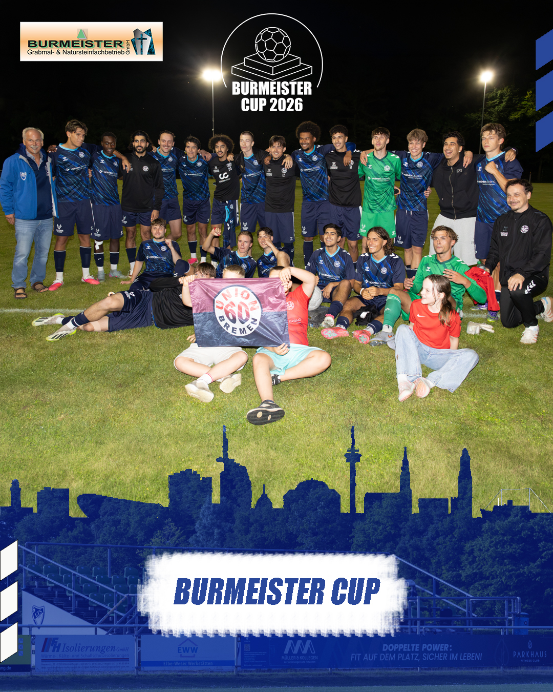Mehr über den Artikel erfahren Burmeister Cup 2026 – Gratulation an FC Union 60